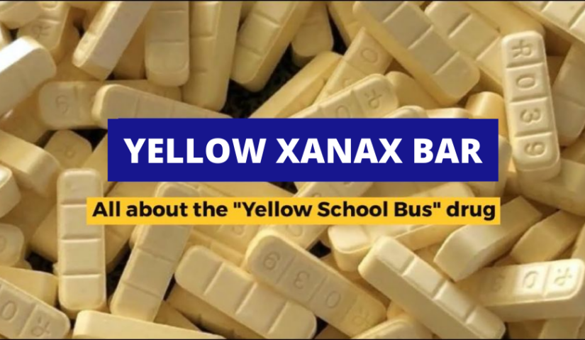 Yellow school bus Xanax bars R039